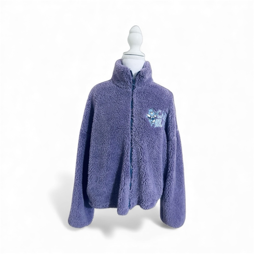 Care Bears Fuzzy Purple Puffer Jacket